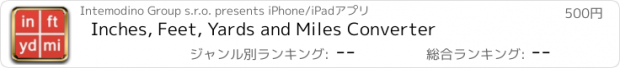 おすすめアプリ Inches, Feet, Yards and Miles Converter