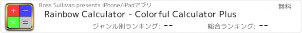 おすすめアプリ Rainbow Calculator - Colorful Calculator Plus