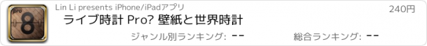 おすすめアプリ ライブ時計 Pro– 壁紙と世界時計