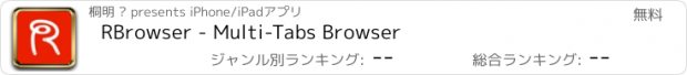 おすすめアプリ RBrowser - Multi-Tabs Browser