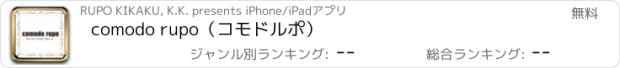 おすすめアプリ comodo rupo（コモドルポ）