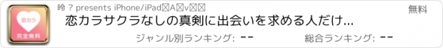 おすすめアプリ 恋カラ　サクラなしの真剣に出会いを求める人だけのトーク掲示板！