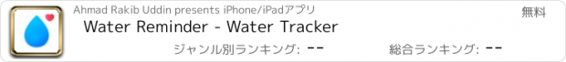 おすすめアプリ Water Reminder - Water Tracker