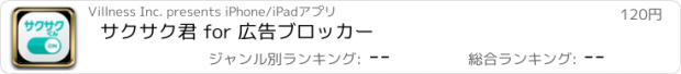 おすすめアプリ サクサク君 for 広告ブロッカー