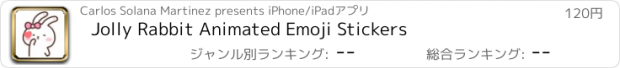 おすすめアプリ Jolly Rabbit Animated Emoji Stickers