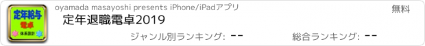 おすすめアプリ 定年退職電卓2019