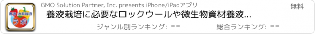 おすすめアプリ 養液栽培に必要なロックウールや微生物資材　養液・水耕栽培ラボ