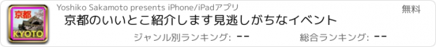 おすすめアプリ 京都のいいとこ紹介します　見逃しがちなイベント