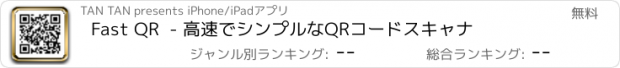 おすすめアプリ Fast QR  - 高速でシンプルなQRコードスキャナ