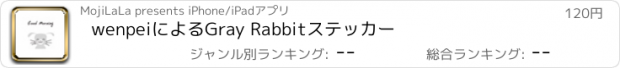 おすすめアプリ wenpeiによるGray Rabbitステッカー