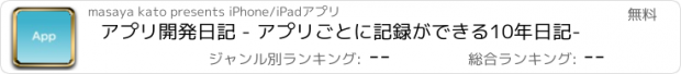 おすすめアプリ アプリ開発日記 - アプリごとに記録ができる10年日記-