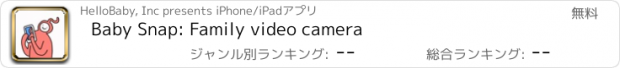 おすすめアプリ Baby Snap: Family video camera