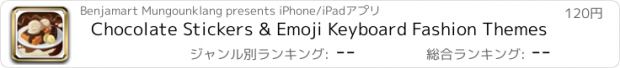 おすすめアプリ Chocolate Stickers & Emoji Keyboard Fashion Themes