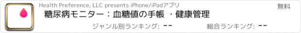 おすすめアプリ 糖尿病モニター：血糖値の手帳 ・健康管理
