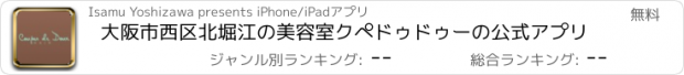 おすすめアプリ 大阪市西区北堀江の美容室クぺドゥドゥーの公式アプリ
