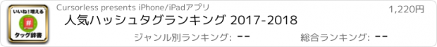 おすすめアプリ 人気ハッシュタグランキング 2017-2018