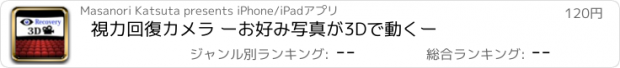 おすすめアプリ 視力回復カメラ ーお好み写真が3Dで動くー