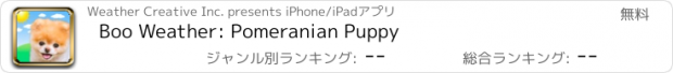 おすすめアプリ Boo Weather: Pomeranian Puppy