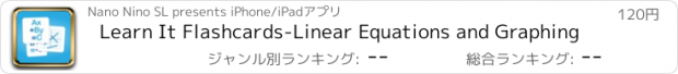 おすすめアプリ Learn It Flashcards-Linear Equations and Graphing