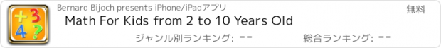 おすすめアプリ Math For Kids from 2 to 10 Years Old