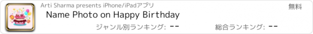 おすすめアプリ Name Photo on Happy Birthday