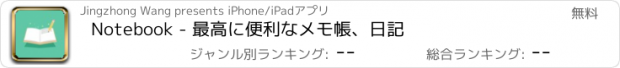 おすすめアプリ Notebook - 最高に便利なメモ帳、日記