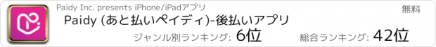 おすすめアプリ Paidy (あと払いペイディ)-後払いアプリ