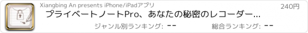 おすすめアプリ プライベートノートPro、あなたの秘密のレコーダーです！