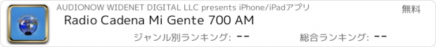 おすすめアプリ Radio Cadena Mi Gente 700 AM