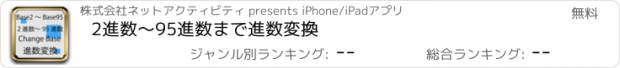 おすすめアプリ 2進数〜95進数まで進数変換