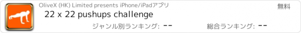 おすすめアプリ 22 x 22 pushups challenge