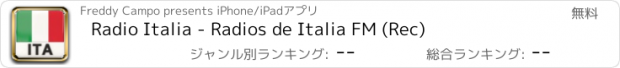 おすすめアプリ Radio Italia - Radios de Italia FM (Rec)