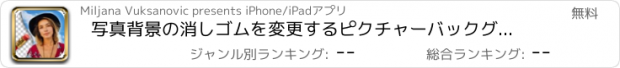 おすすめアプリ 写真背景の消しゴムを変更するピクチャーバックグラウンド