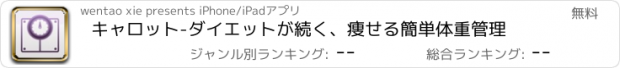 おすすめアプリ キャロット-ダイエットが続く、痩せる簡単体重管理