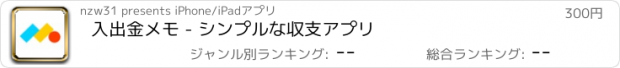 おすすめアプリ 入出金メモ - シンプルな収支アプリ