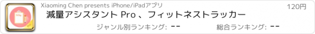 おすすめアプリ 減量アシスタント Pro 、フィットネストラッカー