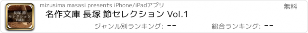 おすすめアプリ 名作文庫 長塚 節セレクション Vol.1