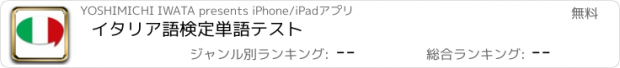 おすすめアプリ イタリア語検定単語テスト