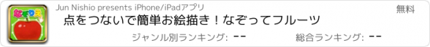 おすすめアプリ 点をつないで簡単お絵描き！なぞってフルーツ