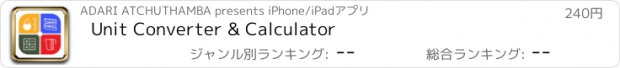 おすすめアプリ Unit Converter & Calculator