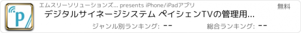 おすすめアプリ デジタルサイネージシステム ペイシェンTVの管理用アプリ
