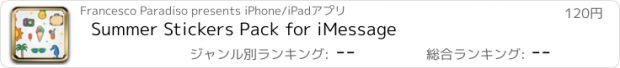 おすすめアプリ Summer Stickers Pack for iMessage