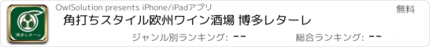 おすすめアプリ 角打ちスタイル欧州ワイン酒場 博多レターレ