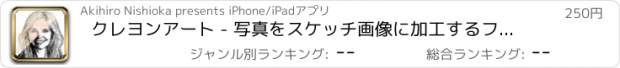 おすすめアプリ クレヨンアート - 写真をスケッチ画像に加工するフィルター