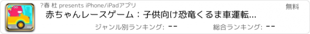 おすすめアプリ 赤ちゃんレースゲーム：子供向け恐竜くるま車運転シュミレーター