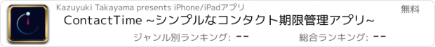 おすすめアプリ ContactTime ~シンプルなコンタクト期限管理アプリ~