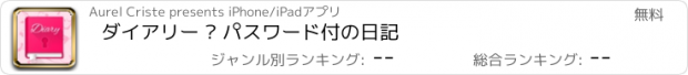 おすすめアプリ ダイアリー – パスワード付の日記