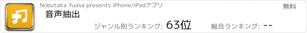 おすすめアプリ 音声抽出