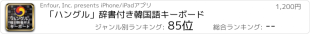 おすすめアプリ 「ハングル」辞書付き韓国語キーボード