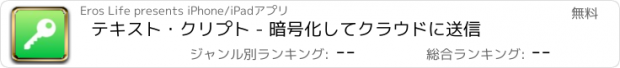 おすすめアプリ テキスト・クリプト - 暗号化してクラウドに送信